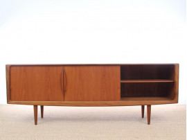 Long Scandinavian sideboard in teak by Johannes Ansersen