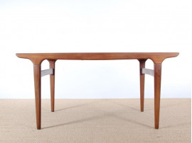 Table de repas scandinave 4/8 pers. en teck