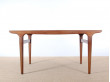 Mid-Century Modern Danish  dining table in teak  by Johannes Andersen