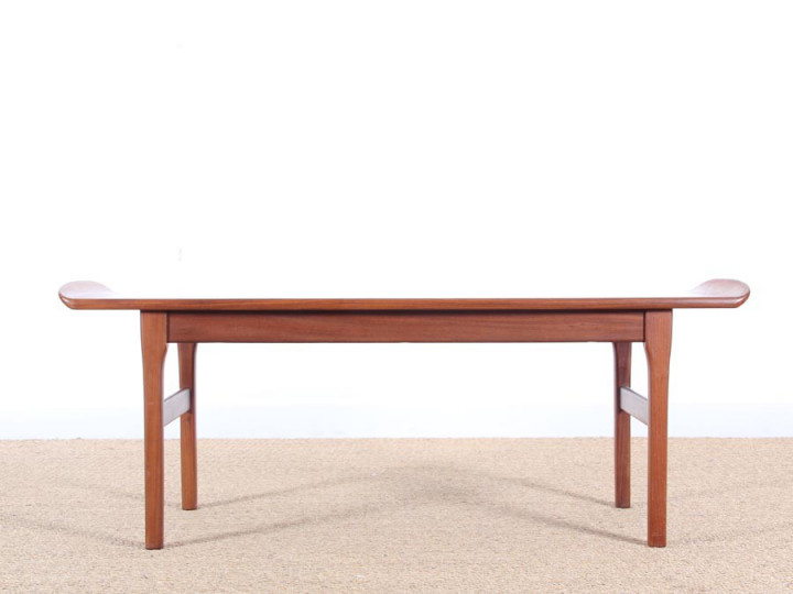 Scandinavian coffee table in teak