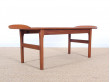 Scandinavian coffee table in teak