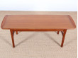 Scandinavian coffee table in teak