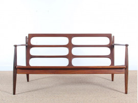 Danish modern 2 seats sofa in teak 