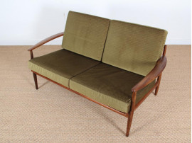 Danish modern 2 seats sofa in teak 