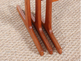 Scandinavian nesting tables in teak (1950)