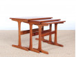 Scandinavian nesting tables in teak (1950)