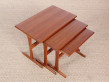 Scandinavian nesting tables in teak (1950)