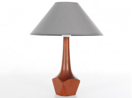 Small Scandinavian desk lamp in teak