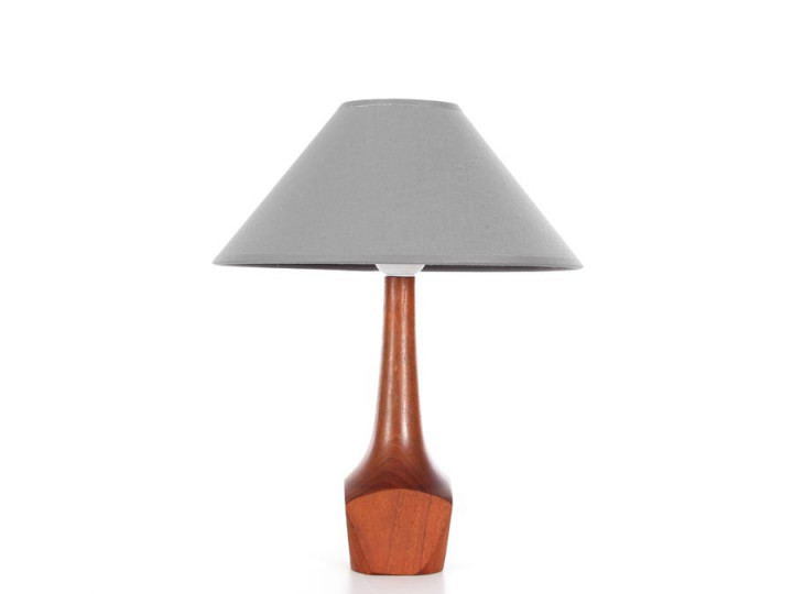 Small Scandinavian desk lamp in teak