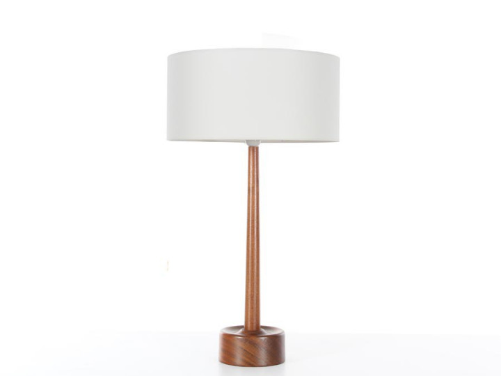 Scandinavian desk lamp in teak