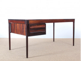 Mid-Century Modern scandinavian desk in Rio rosewood by Torbjørn Afdal