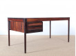 Mid-Century Modern scandinavian desk in Rio rosewood by Torbjørn Afdal