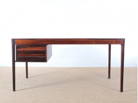 Mid-Century Modern scandinavian desk in Rio rosewood by Torbjørn Afdal