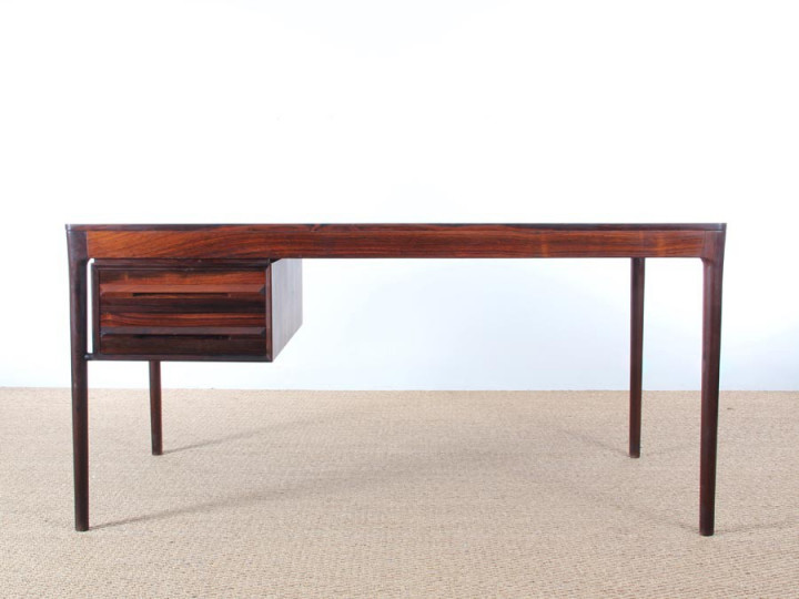 Mid-Century Modern scandinavian desk in Rio rosewood by Torbjørn Afdal