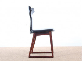 Set of 6 Mid-Century Modern dansih chairs in Rio rosewood by Helge Sibast