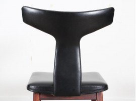 Set of 6 Mid-Century Modern dansih chairs in Rio rosewood by Helge Sibast