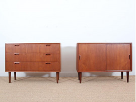 Pair of Mid-Century Modern Danish side boards in teak