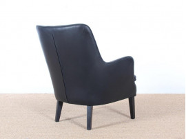 Fauteuil scandinave model AV 53 en cuir