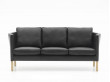 Canapé scandinave model AV 59, 3 places en cuir