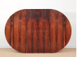 Mid-Century Modern scandinavian dining round table in Rio rosewood