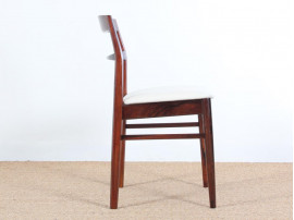 Mid-Century Modern scandinavian set of 4 Rio rosewood chairs by  henning kjaernulf