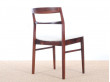 Mid-Century Modern scandinavian set of 4 Rio rosewood chairs by  henning kjaernulf