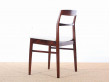 Mid-Century Modern scandinavian set of 4 Rio rosewood chairs by  henning kjaernulf