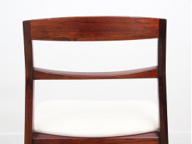 Mid-Century Modern scandinavian set of 4 Rio rosewood chairs by  henning kjaernulf