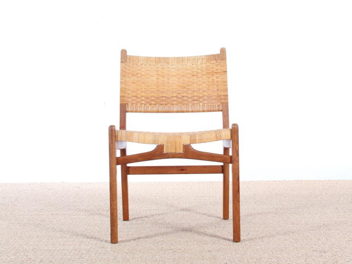 Mid-Century Modern scandinavian set of 6 chairs model CH-31 by  Hans Wegner