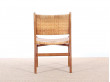 Mid-Century Modern scandinavian set of 6 chairs model CH-31 by  Hans Wegner