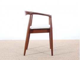 Petit fauteuil de bureau scandinave en teck