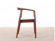 Petit fauteuil de bureau scandinave en teck