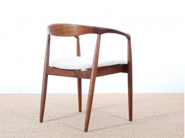 Petit fauteuil de bureau scandinave en teck