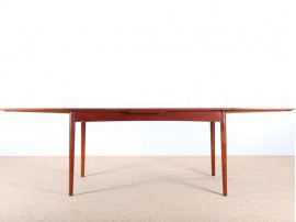 Mid-Century Modern scandinavian dining table in teak, seat 4-8