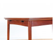 Mid-Century Modern scandinavian dining table in teak, seat 4-8