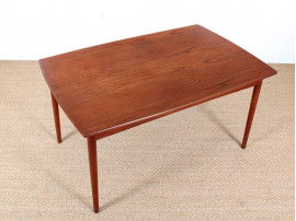 Mid-Century Modern scandinavian dining table in teak, seat 4-8