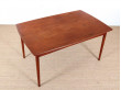 Mid-Century Modern scandinavian dining table in teak, seat 4-8