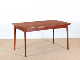 Mid-Century Modern scandinavian dining table in teak, seat 4-8