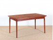 Mid-Century Modern scandinavian dining table in teak, seat 4-8