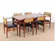 Mid-Century Modern scandinavian set of 4 chairs model W26 by Erik Wørts