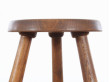 Tabouret tripode frêne