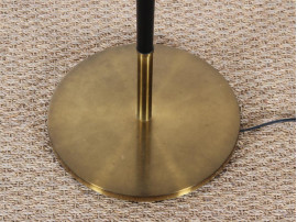 Mid-Century Modern scandinavian floor lamp in teak and brass