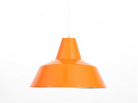 Mid-Century Modern scandinavian enamel pendant lamp model Polo by Nordisk Solar