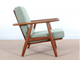 Danish mid-century modern pair of "Cigar chairs" GE-240