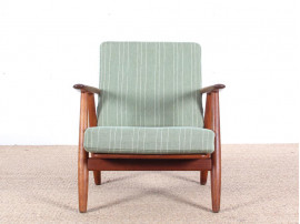 Danish mid-century modern pair of "Cigar chairs" GE-240