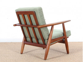 Danish mid-century modern pair of "Cigar chairs" GE-240