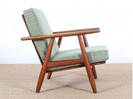 Danish mid-century modern pair of "Cigar chairs" GE-240