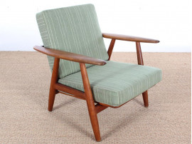 Danish mid-century modern pair of "Cigar chairs" GE-240