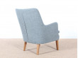 Mid-Century Modern scandinavian lounge chair by Arne Vodder AV 53 new release.