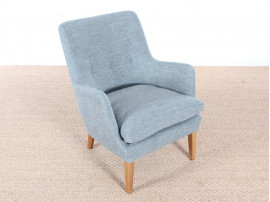 Fauteuil scandinave model AV 53 en cuir